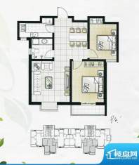 秀兰城市美地D户型 面积:94.00m平米