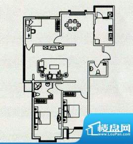 亿鸿·国际花园户型面积:161.00m平米