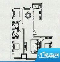 亿鸿·国际花园户型面积:135.00m平米