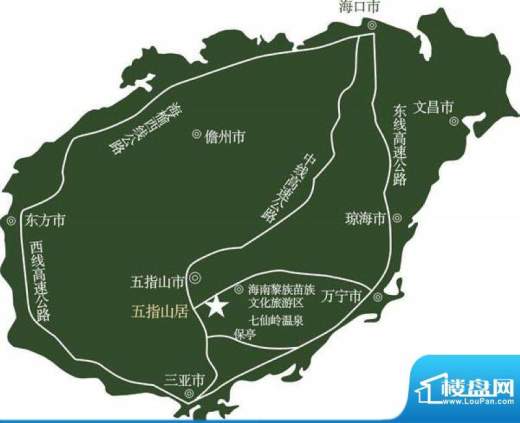 五指山居公寓交通图