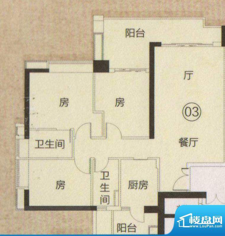 富力君湖华庭T2栋2—面积:130.00平米