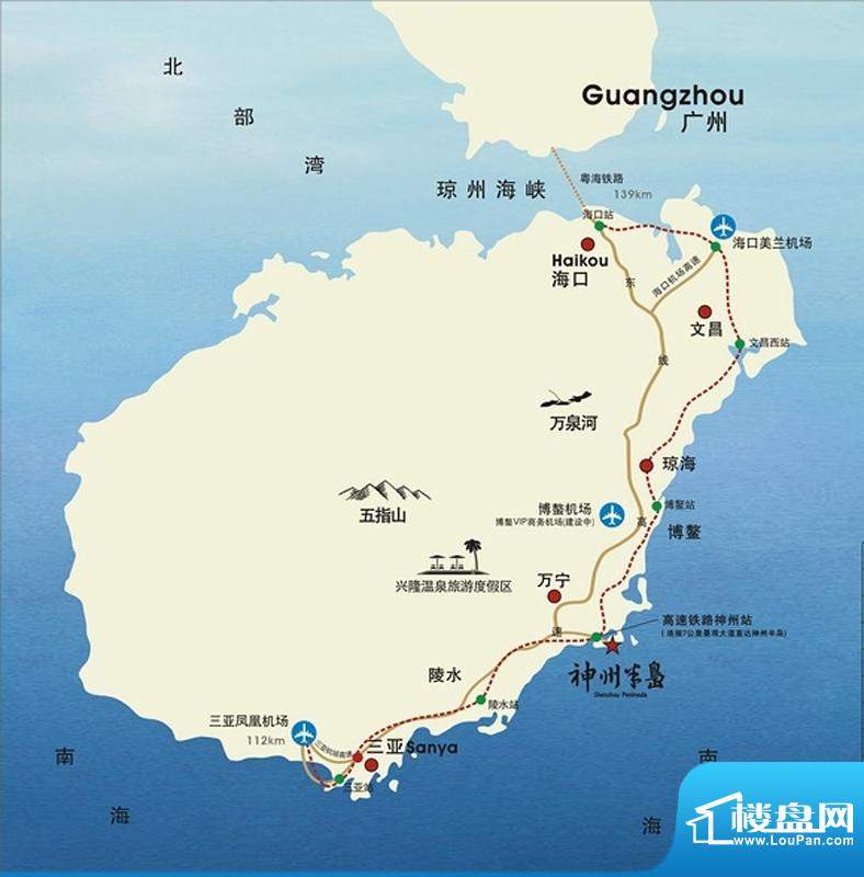 中信泰富神州半岛交通图