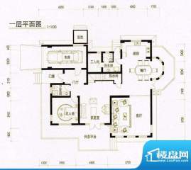 阅湖泊景湾B户型1居面积:0.00m平米