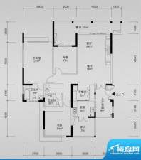 泰达天海国际退台式面积:134.36平米