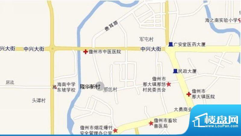 隆华新村交通图