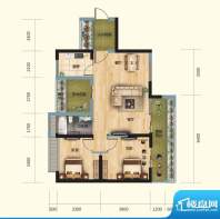 正大豪庭4#03户型图面积:92.00平米