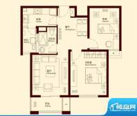 中海御景熙岸F2户型面积:89.00平米