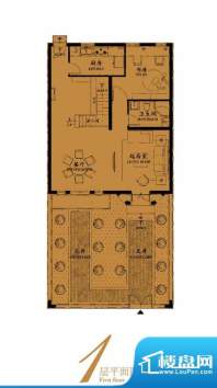 绿地公元1860户型J一面积:204.00平米