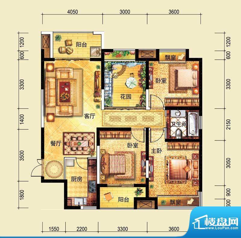 祥源广场翡丽城5#C1面积:119.00平米