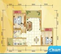 同立悦城C3户型面积:81.00平米