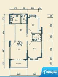 椰林嘉园A2户型 2室面积:91.95平米