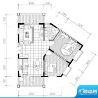 海涛花园G户型图 面积:0.00平米