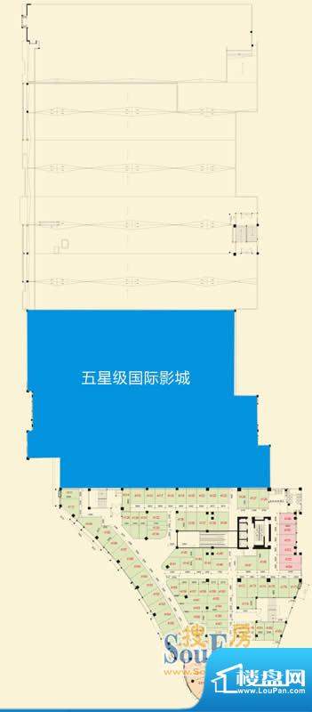 福乐门国际广场4层整面积:1000.00平米