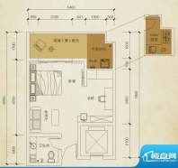 同创碧海城南苑美兰面积:38.95平米