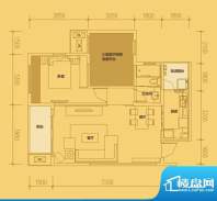 东原长洲A2 1室2厅1面积:71.29平米