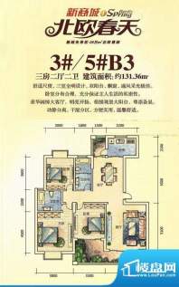 新商城·北欧春天3#面积:131.36m平米