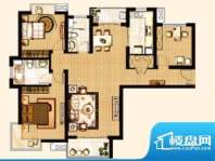 建邦16区A1户型 3室面积:136.00平米