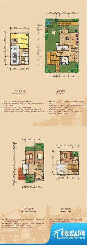 林海山庄双拼2287面积:287.59平米