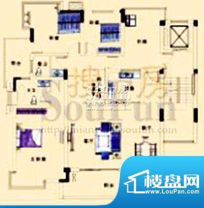 长兴太阳城 户型图面积:159.84平米