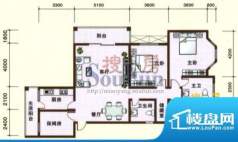 滨江半岛A-1户型 4室面积:134.55平米