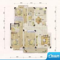 东方广场8#楼I户型 面积:148.00平米