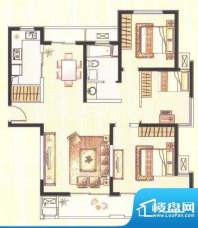 印象春城B3户型图 3面积:131.26平米