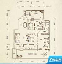 园上园A1户型 3室2厅面积:138.00平米