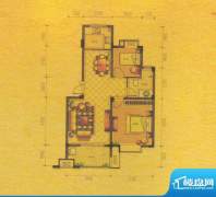 东方华庭LD2户型 2室面积:76.70平米