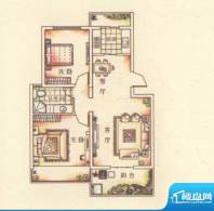 御景花园A1户型 2室面积:78.00平米