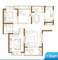 君悦湾B2 3室2厅1卫面积:114.80平米