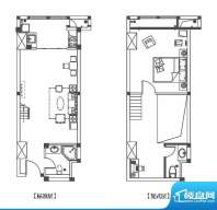 中环城公寓新户型G2面积:63.00平米