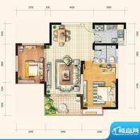 建业领翔3#A2户型 2面积:70.00平米