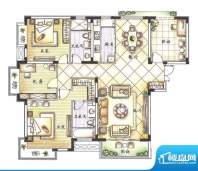 京熙帝景B1户型 3室面积:138.40m平米