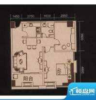 瑞升自由舱两房两厅面积:98.00平米