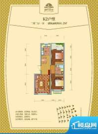 瑞合领秀恋恋山城91面积:91.20m平米