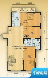 丽水蓝天 一单元一号面积:202.50m平米