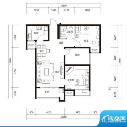 泉舜财富中心6期3户面积:96.00m平米