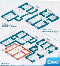 漫香林1-5户型图面积:78.00m平米