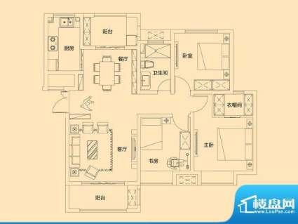 偃师亚新橄榄城A2户面积:117.00m平米