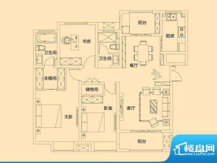 偃师亚新橄榄城A1户面积:139.00m平米