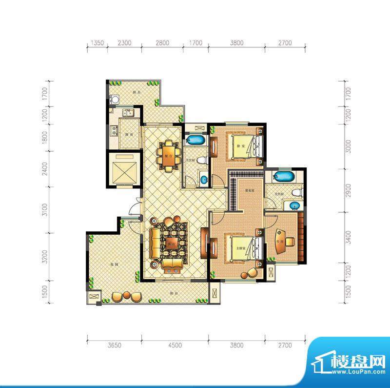 桐乡巴黎都市维莱特面积:162.35m平米