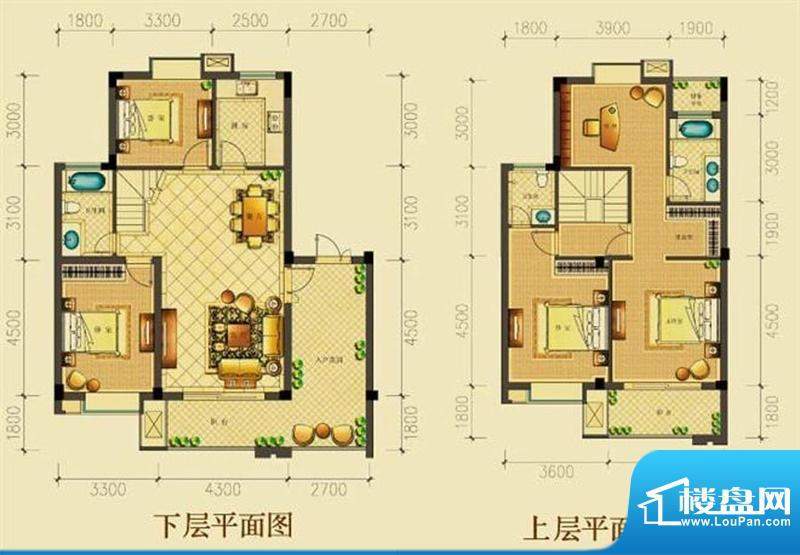 佳源都市G户型 4室3面积:200.00m平米