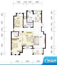 皇马公寓H7#户型图 面积:140.00m平米