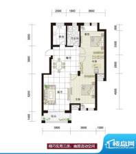 皇马公寓C2# 5#户型面积:110.00m平米
