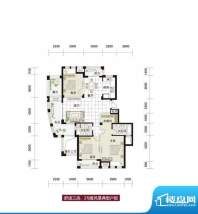 皇马公寓F7#10#14#户面积:148.00m平米