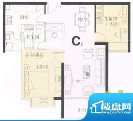 鼎城2008C2户型图 2面积:81.38平米