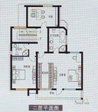 未名园42#独栋别墅C面积:316.45平米