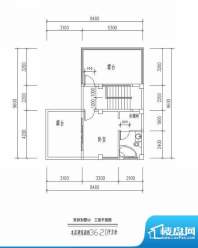 西海瑞园双拼别墅S2面积:36.20平米