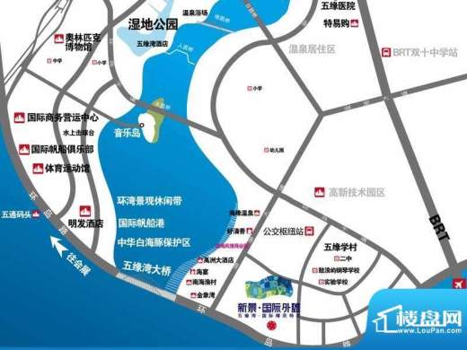 新景国际外滩3交通图