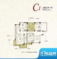 姑苏世家C1 2室2厅1面积:88.00平米